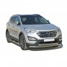 Защита переднего бампера «Труба двойная» (d63,5) для Hyundai Santa Fe (2012-2016)(Окрашенное) купить недорого с доставкой в Бор