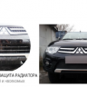 Защита радиатора "Standart" Chevrolet Cruze (2008-2013) верх, чёрная купить недорого с доставкой в Бор