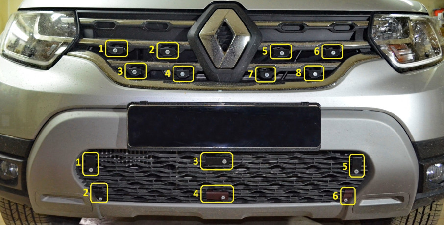 Заглушка №2 (низ/глухая) "КАРТ" для Renault Duster 2 (с 2021 г.в.) купить недорого с доставкой в Бор