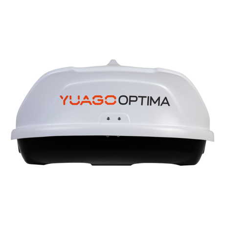 Автобокс YUAGO OPTIMA (тиснение) (EuroLock), белый, 390л купить недорого с доставкой в Бор