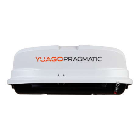 Автобокс YUAGO Pragmatic (тиснение) (EuroLock), белый, 410 л купить недорого с доставкой в Бор