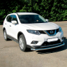 Защита переднего бампера одинарная d63мм (НПС) Nissan X-Trail (2015-н.в.) купить недорого с доставкой в Бор