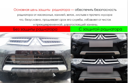 Защита радиатора "Standart" BMW X3 (2017-2021) чёрная купить недорого с доставкой в Бор